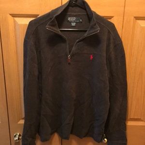 Charcoal polo quarter zip